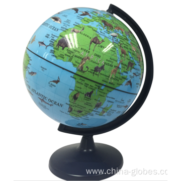 Kids Friendly Learning World Globe with Animals